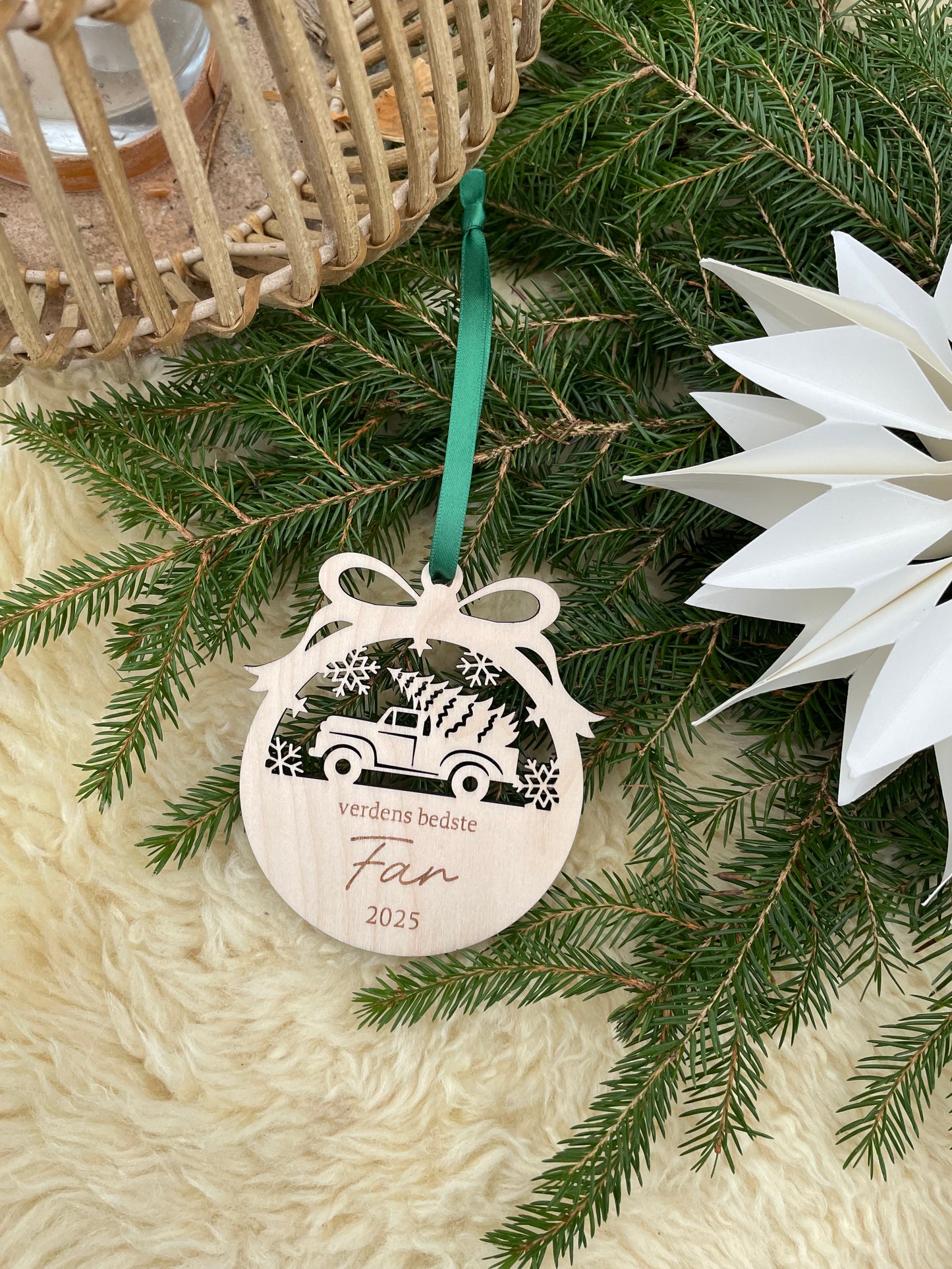 Julekugle med navn - verdens bedste Far