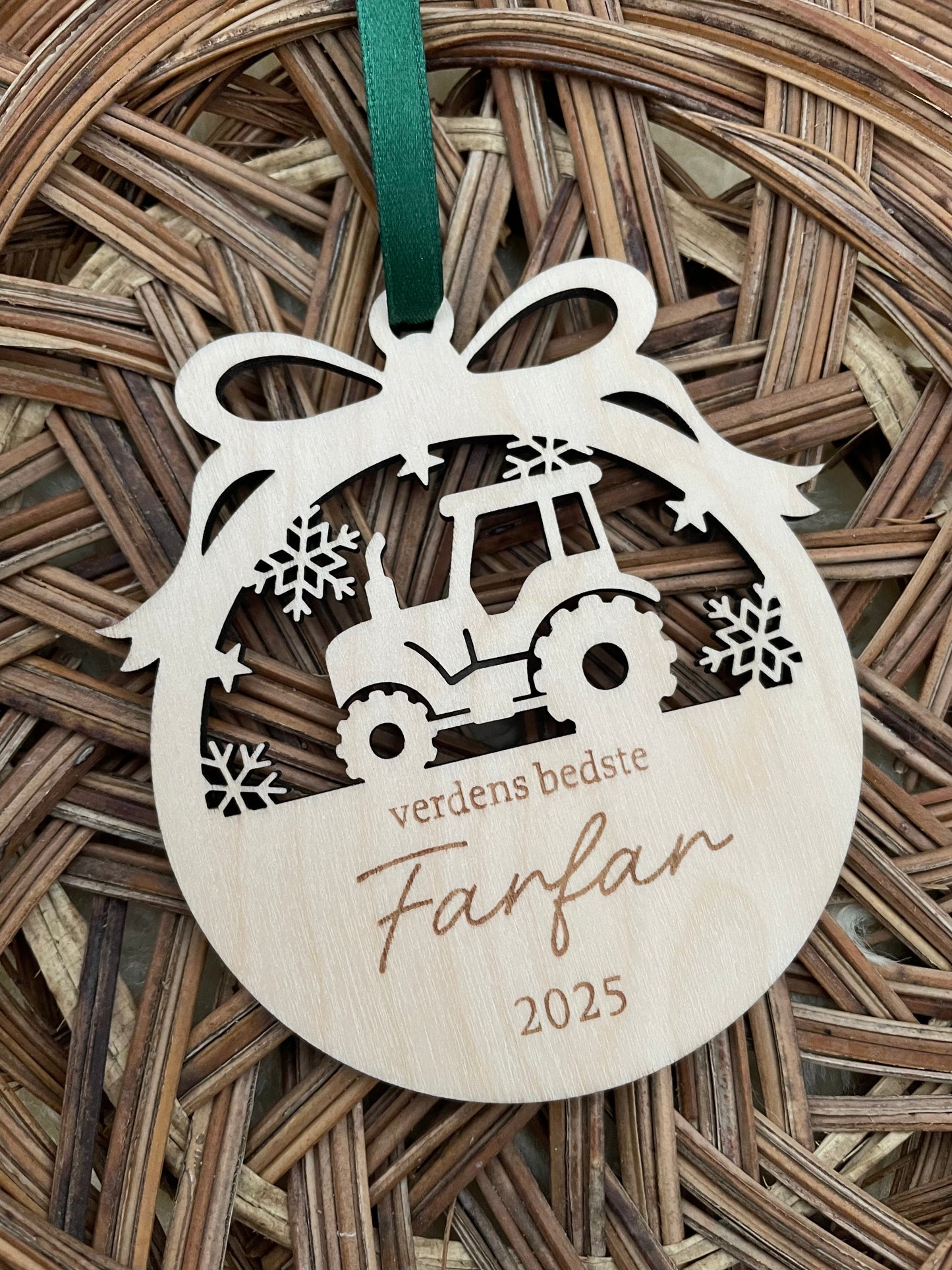 Julekugle med navn - verdens bedste Farfar