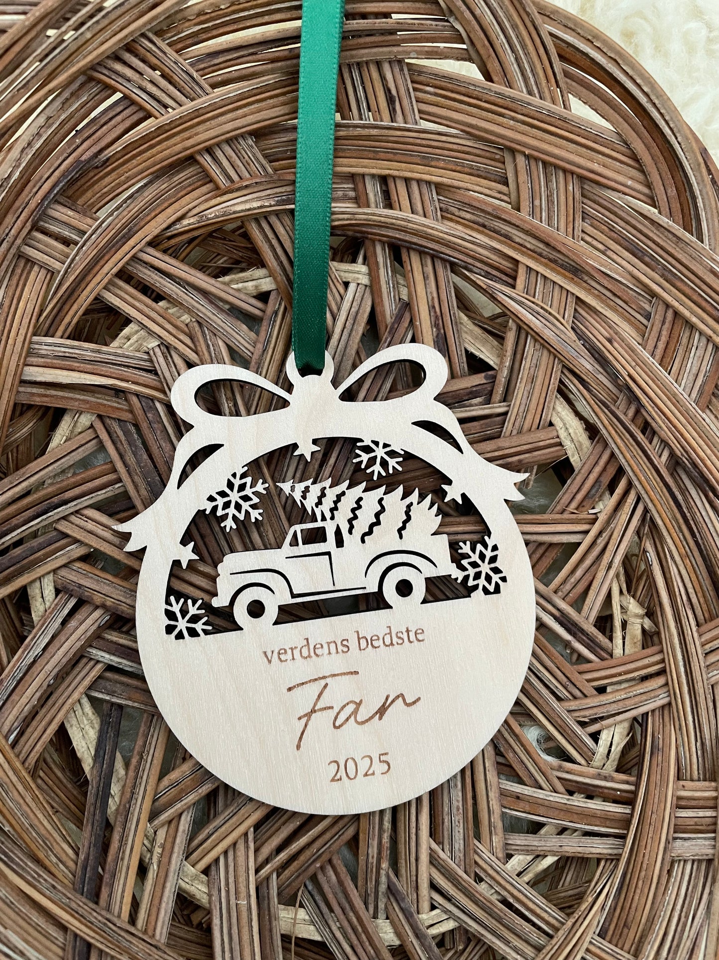 Julekugle med navn - verdens bedste Far