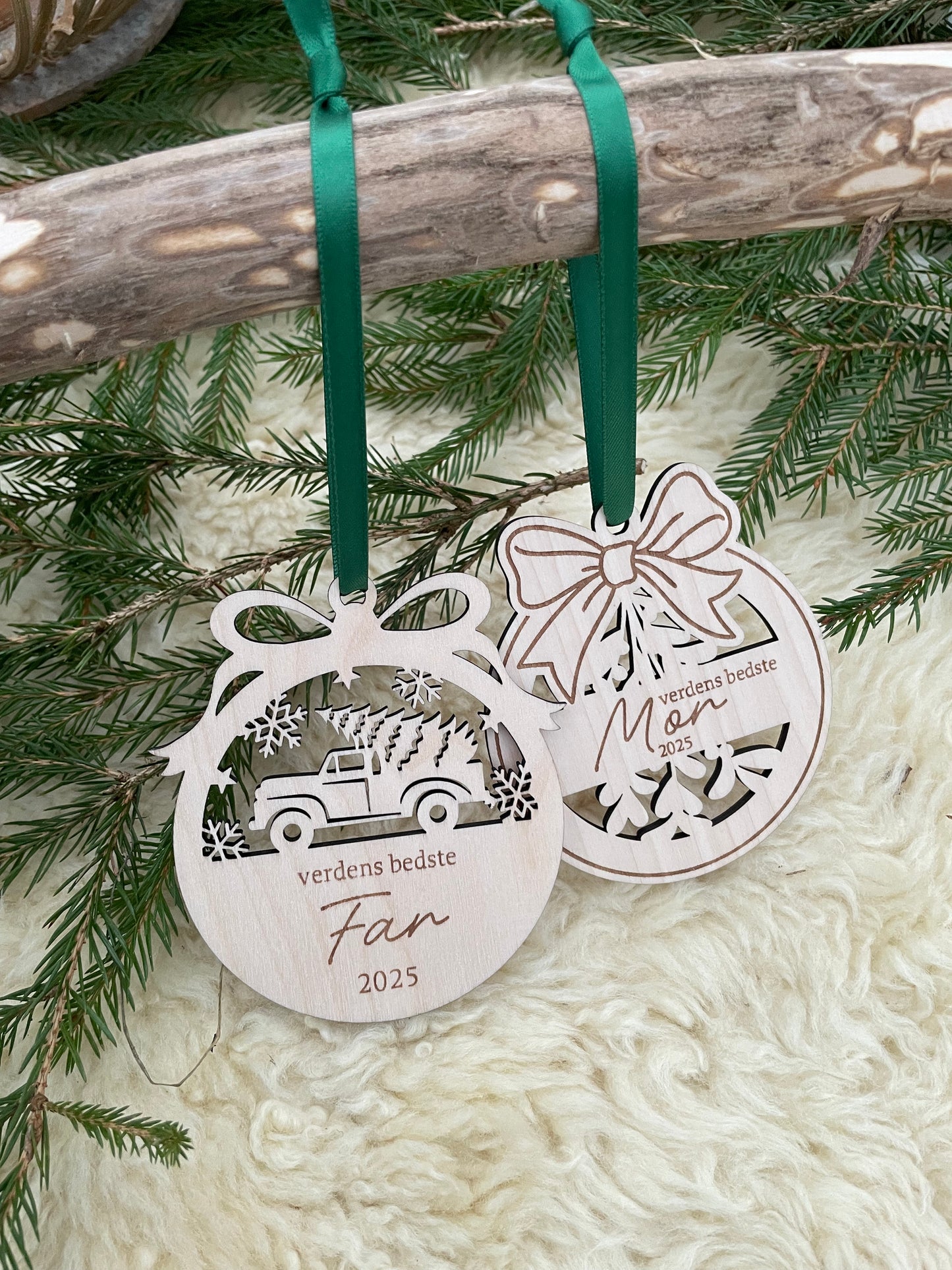 Julekugle med navn - verdens bedste Far